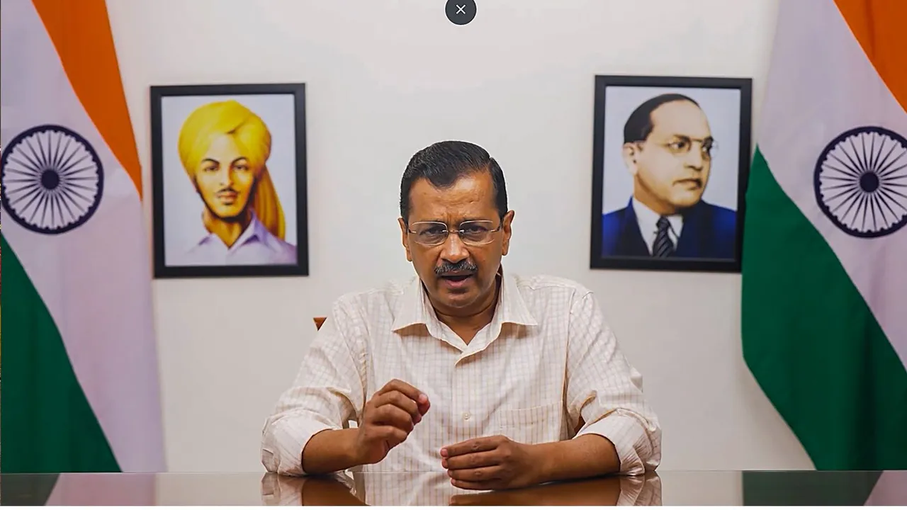 Delhi Chief Minister Arvind Kejriwal addresses a press conference on the implementation of Citizenship (Amendment) Act, 2019, in New Delhi