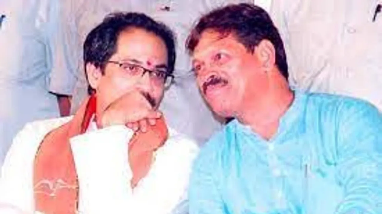Uddhav Thackeray with Baban Gholap