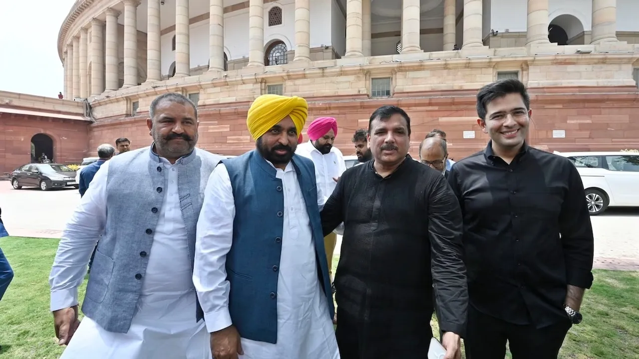 sushil rinku bhagwant mann sanjay singh raghav chadha