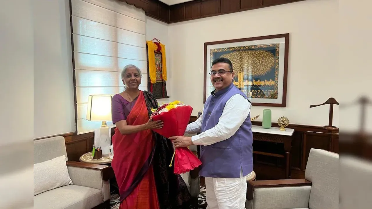 Suvendu Adhikari called upon Nirmala Sitharaman on Feb. 5 in New Delhi