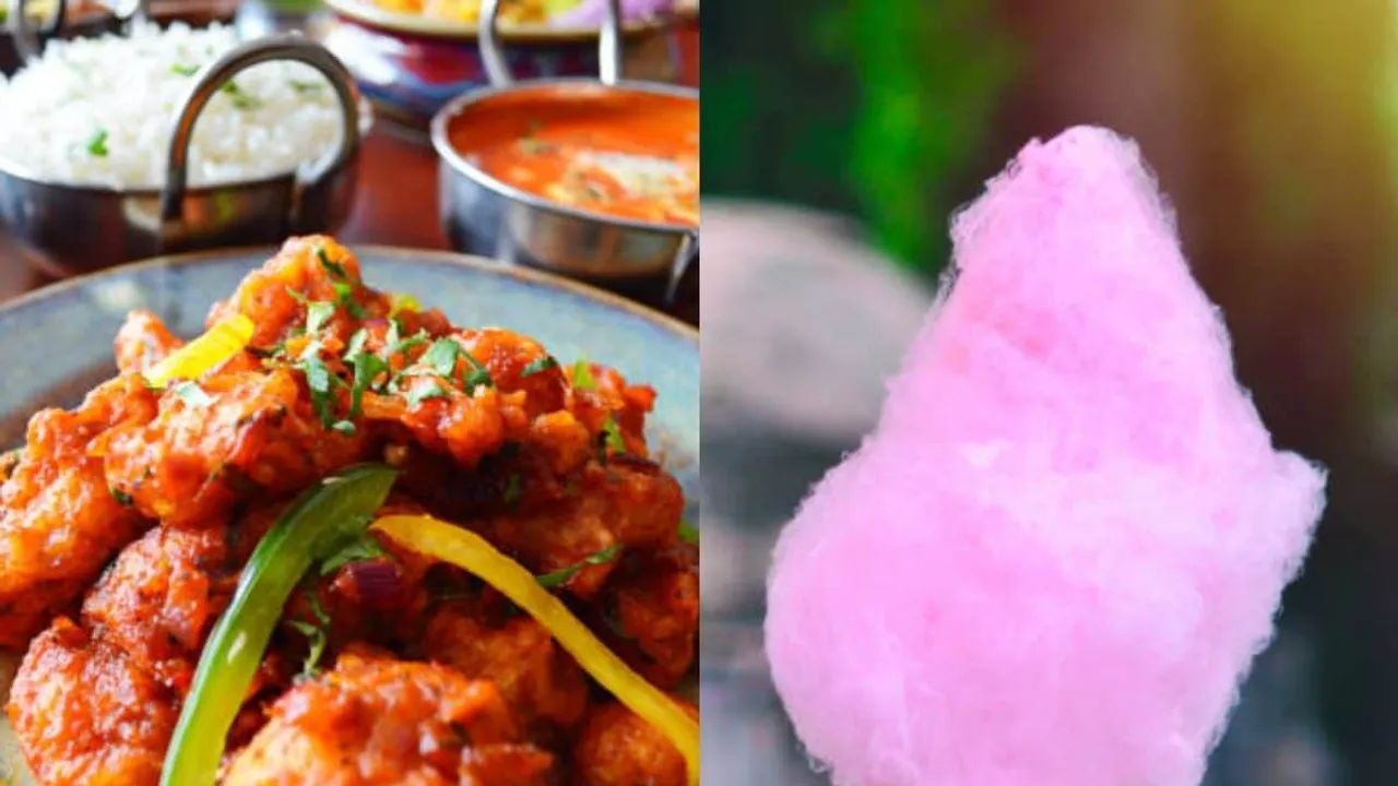 Gobi manchurian and cotton candy
