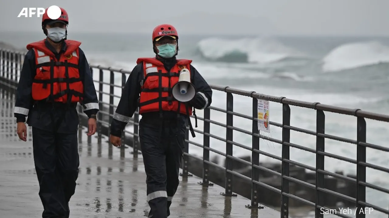 Typhoon Haikui (Photo posted by AFP on X)
