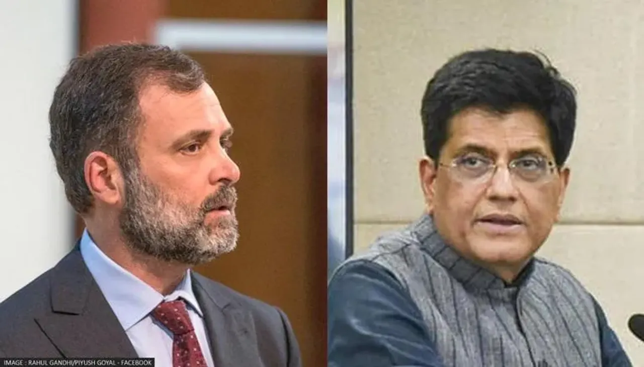 Rahul Gandhi Piyush Goyal