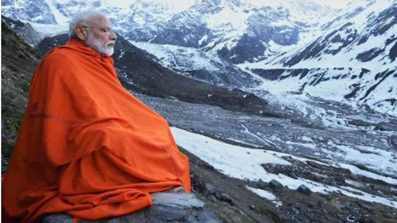 A file photo of Narendra Modi in Kedarnath