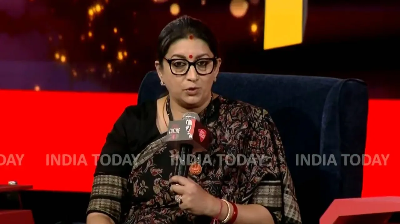 Smriti Irani at India Today Conclave