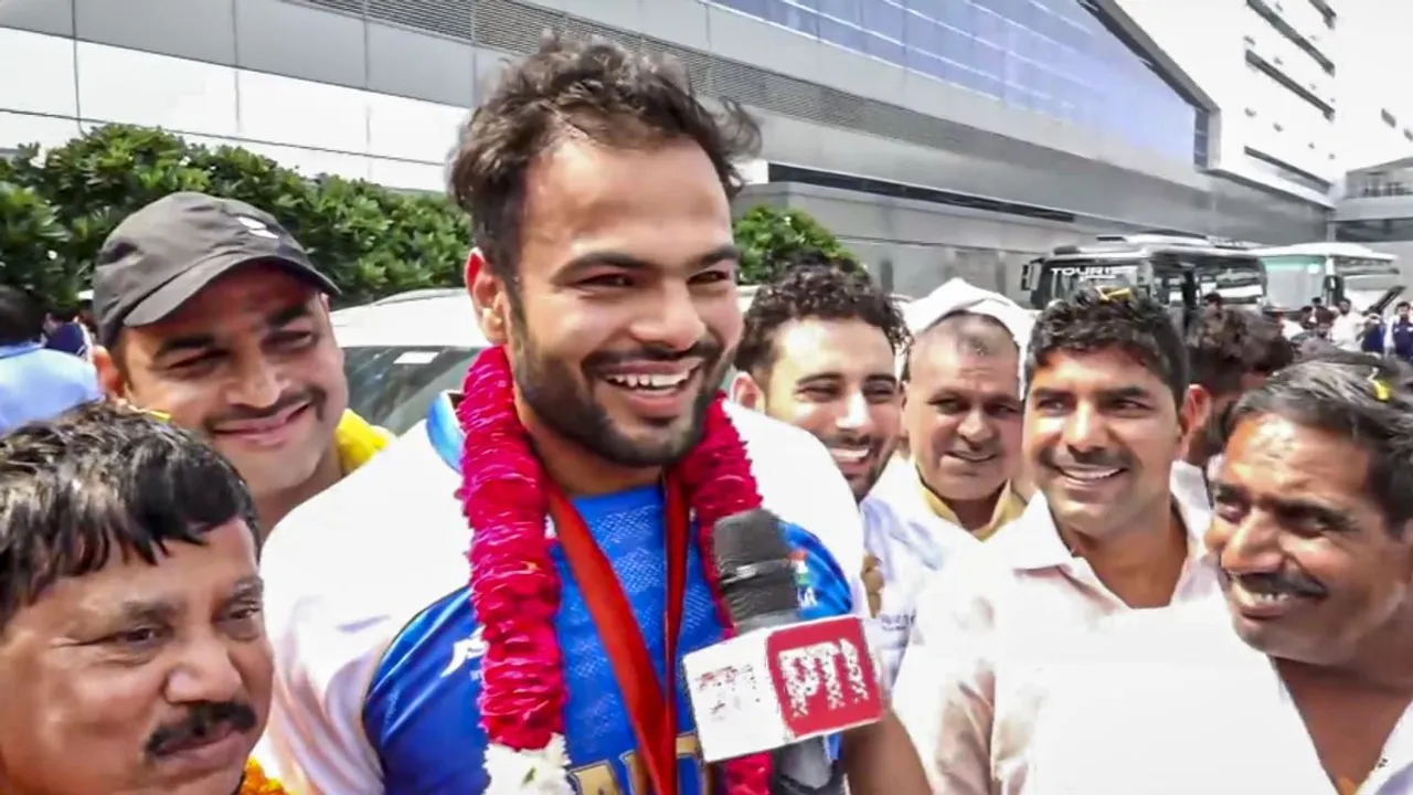Sumit Antil returns to India