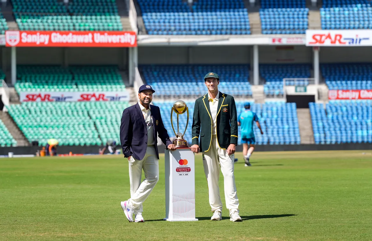 INDIA vs AUSTRALIA Test Rohit Sharma with Pat Cummins