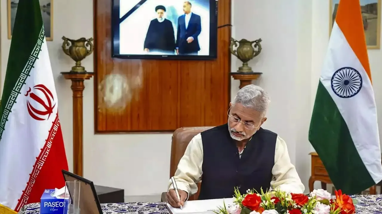 A file photo of Indian foreign minister S Jaishankar at Embassy of Iran in New Delhi