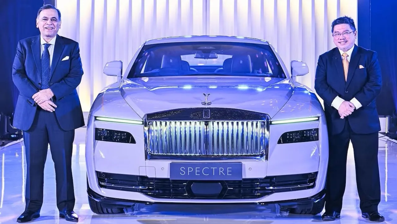 Yadur Kapur And Hal Serudin At The Launch Of Rolls-Royce Spectre In North India