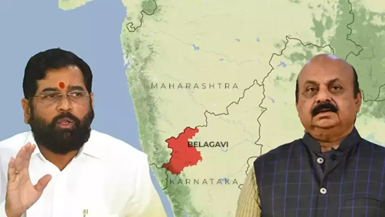 Eknath Shinde Maharashtra Karnataka Basavaraj Bommai Belagavi