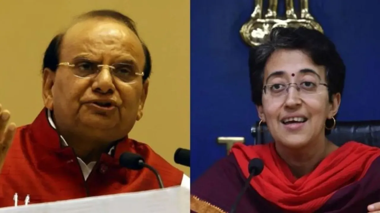 VK Saxena and Atishi