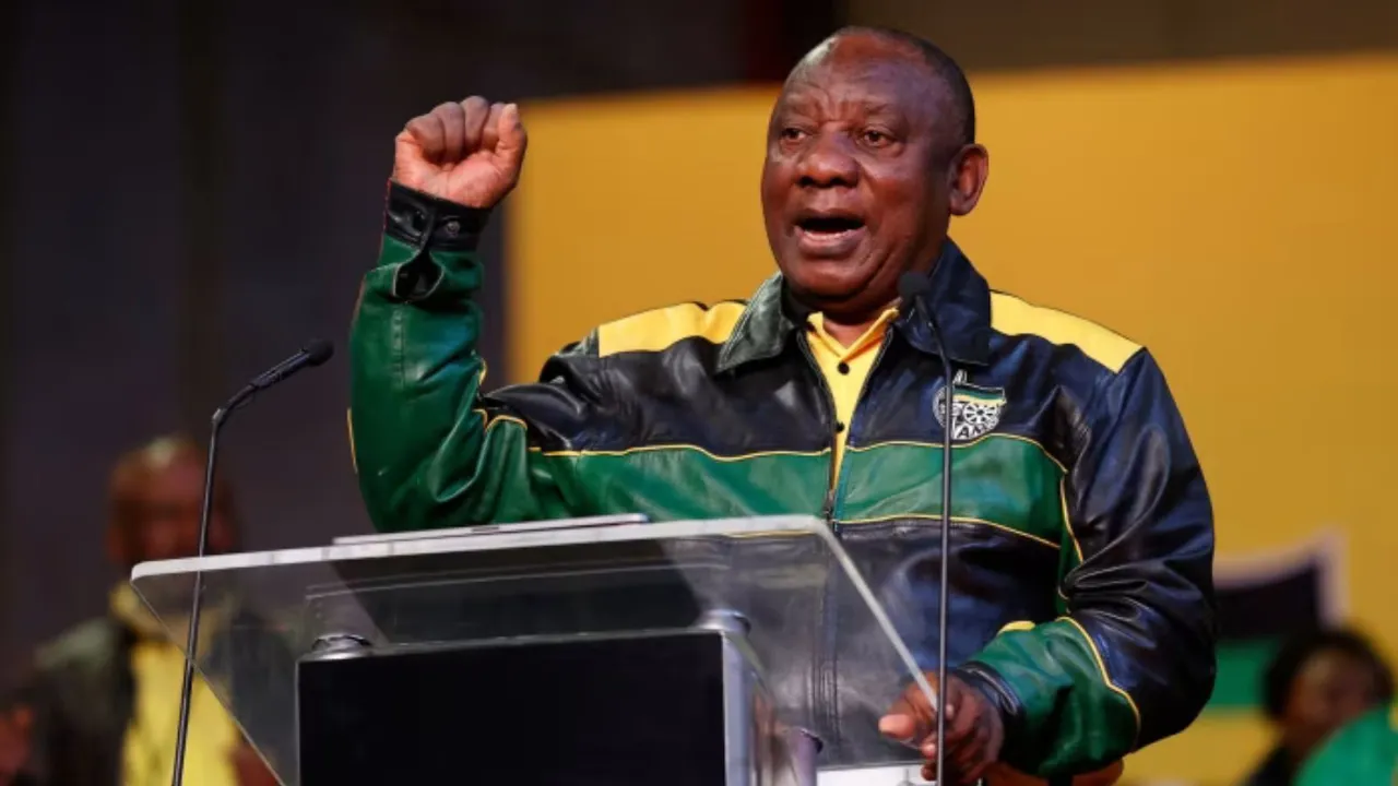 South African President and ANC party leader Cyril Ramaphosa (File image)