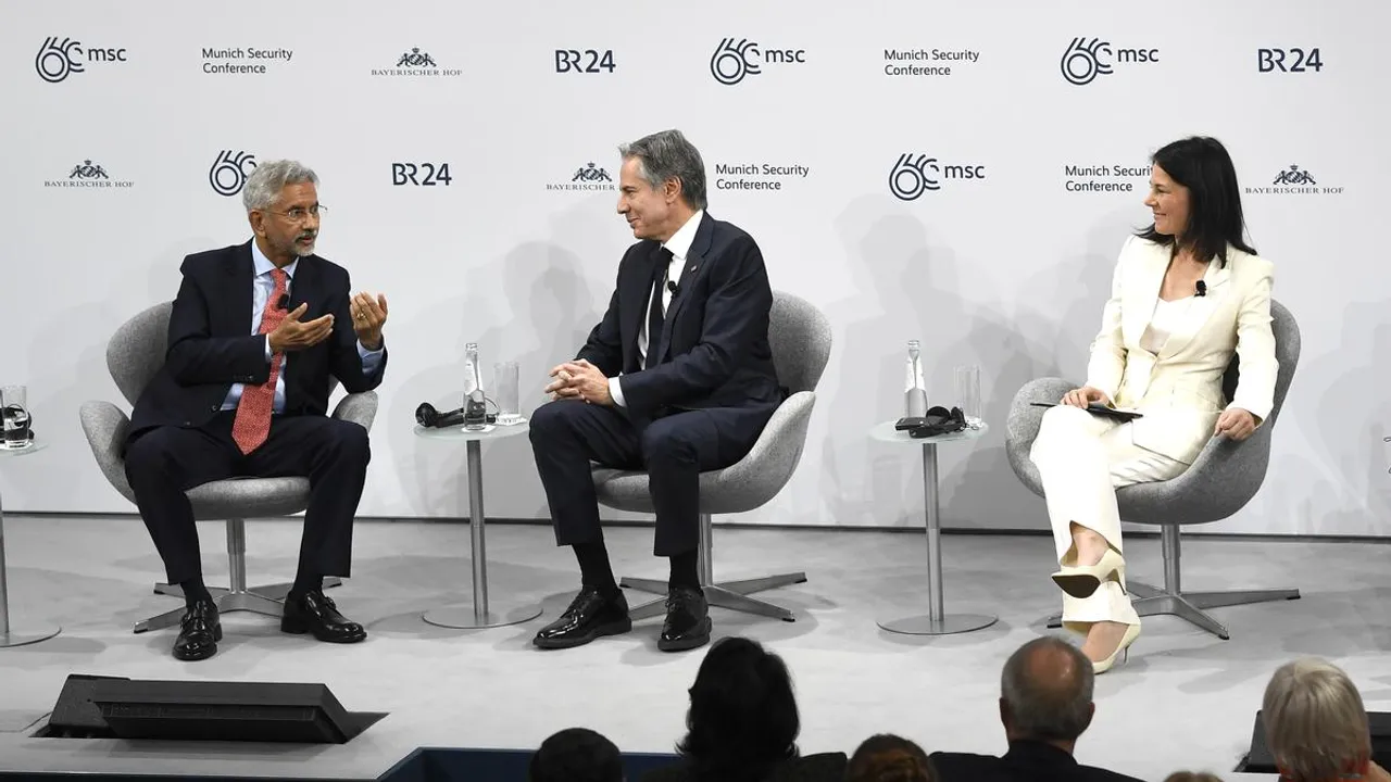 S Jaishankar, Antony Blinken and Annalena Baerbock