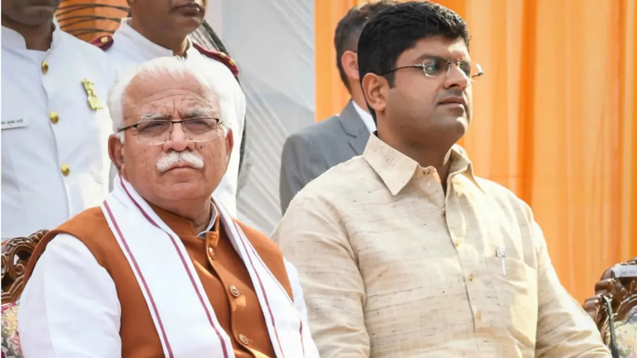 Manohar Lal Khattar and Dushyant Chautala