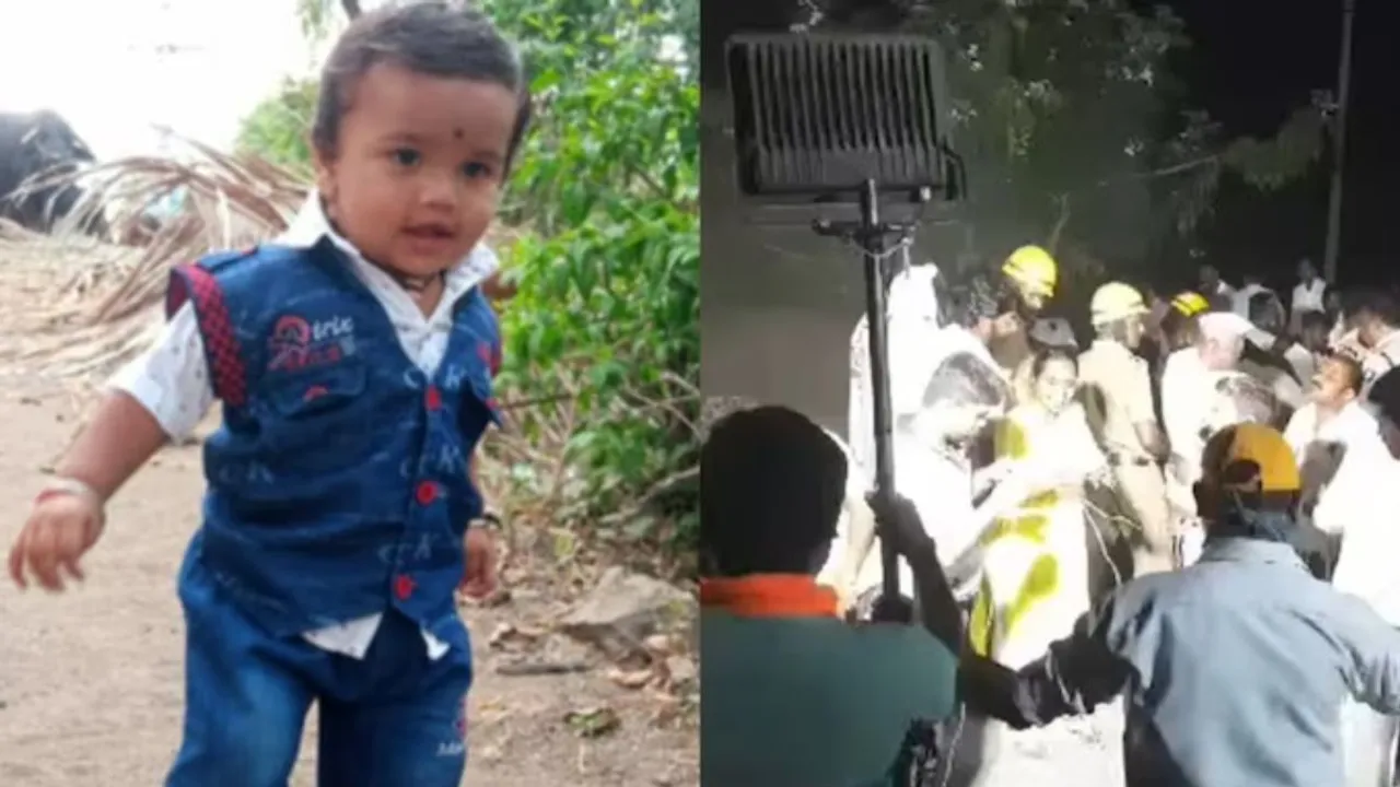 The 2-year-old child fell into a borewell of 15-20 feet depth in Karnataka while playing near his house on Wednesday, April 3, 2024.