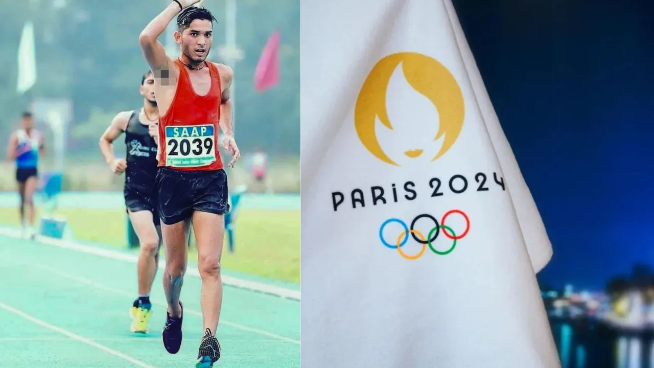 An undated photo shows athlete Suraj Panwar, a 20km race walker.