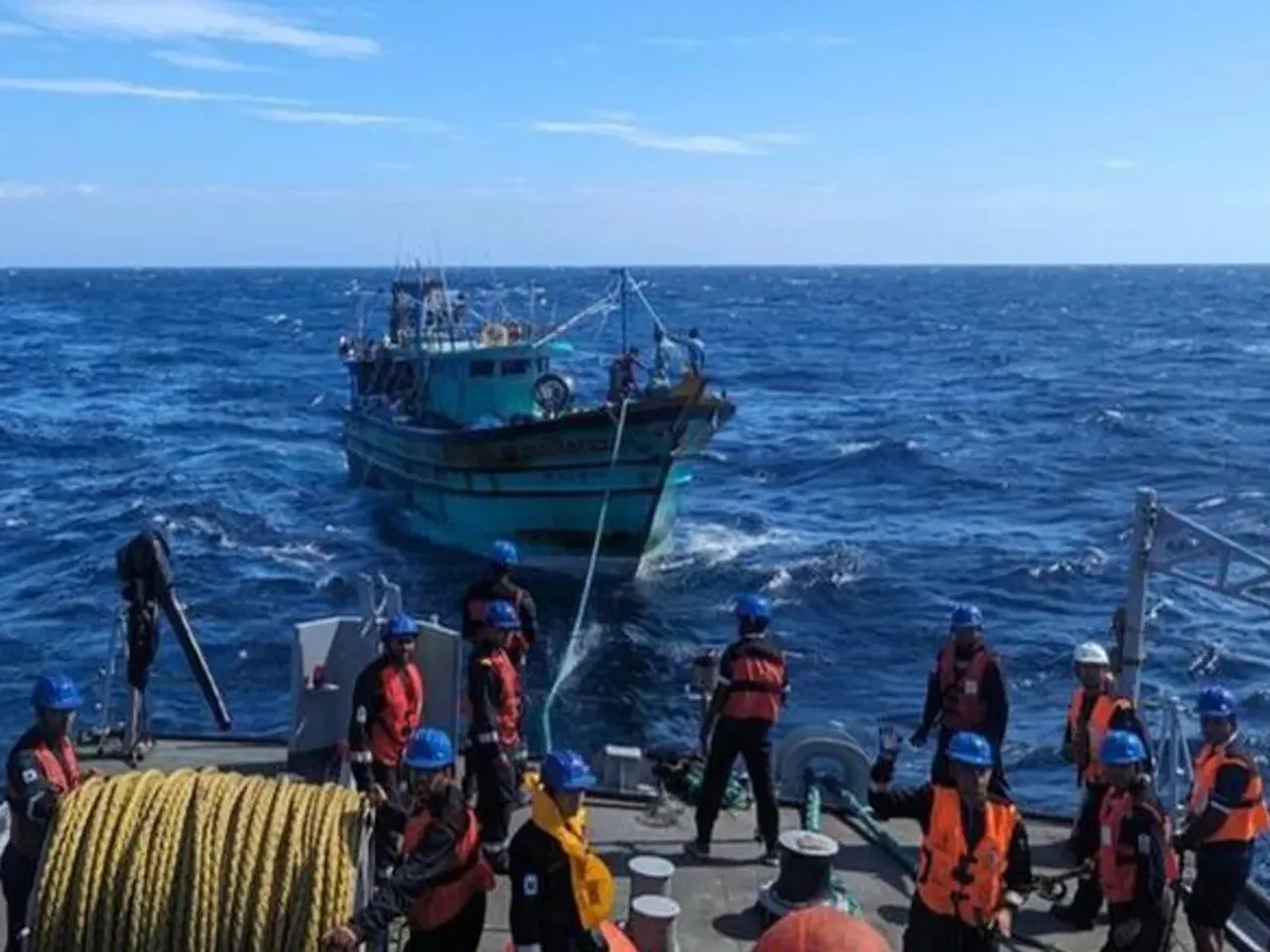 Fishermen rescued Bay of Bengall
