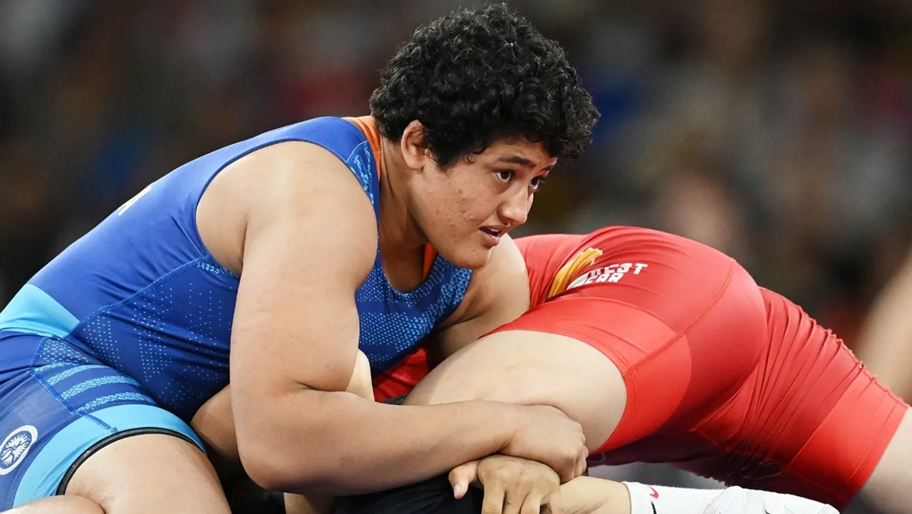 Indian wrestler Reetika Hooda faced defeat against World Champion Aiperi Medet Kyzy of Kyrgyzstan in the quarterfinal in the women’s freestyle 76kg category