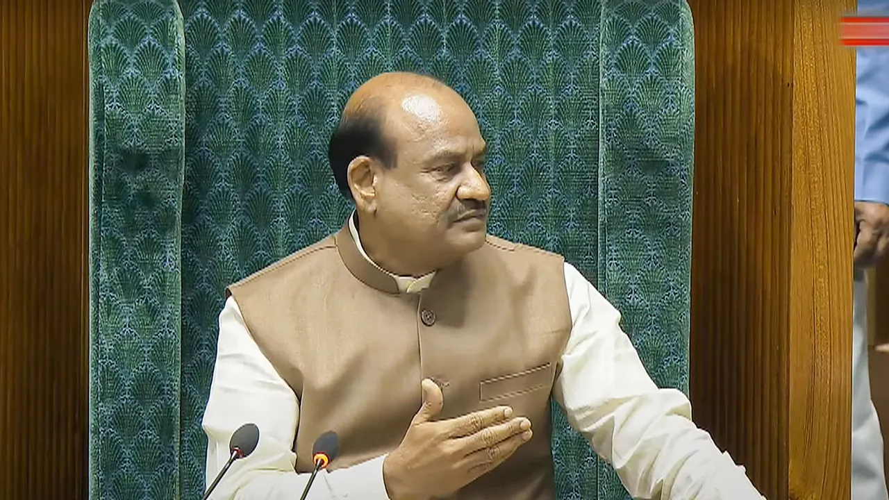 Lok Sabha Speaker Om Birla conducts proceedings in the House during ongoing Parliament session, in New Delhi, Monday, July 1, 2024.