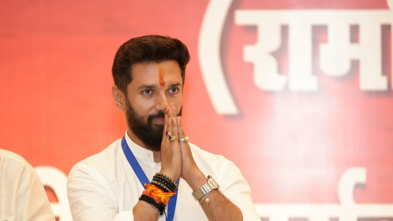 Lok Janshakti Party (Ram Vilas) president Chirag Paswan (File image)