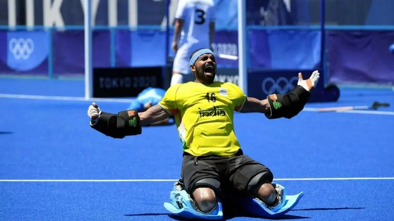 Indian goalkeeper P R Sreejesh