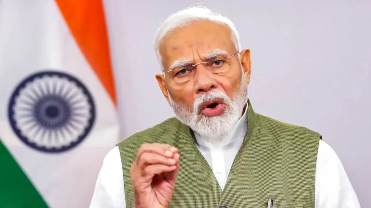 Prime Minister Narendra Modi delivers video message for the First International Solar Festival.
