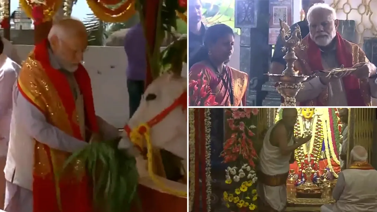 Narendra Modi Bhadrakali temple in Warangal