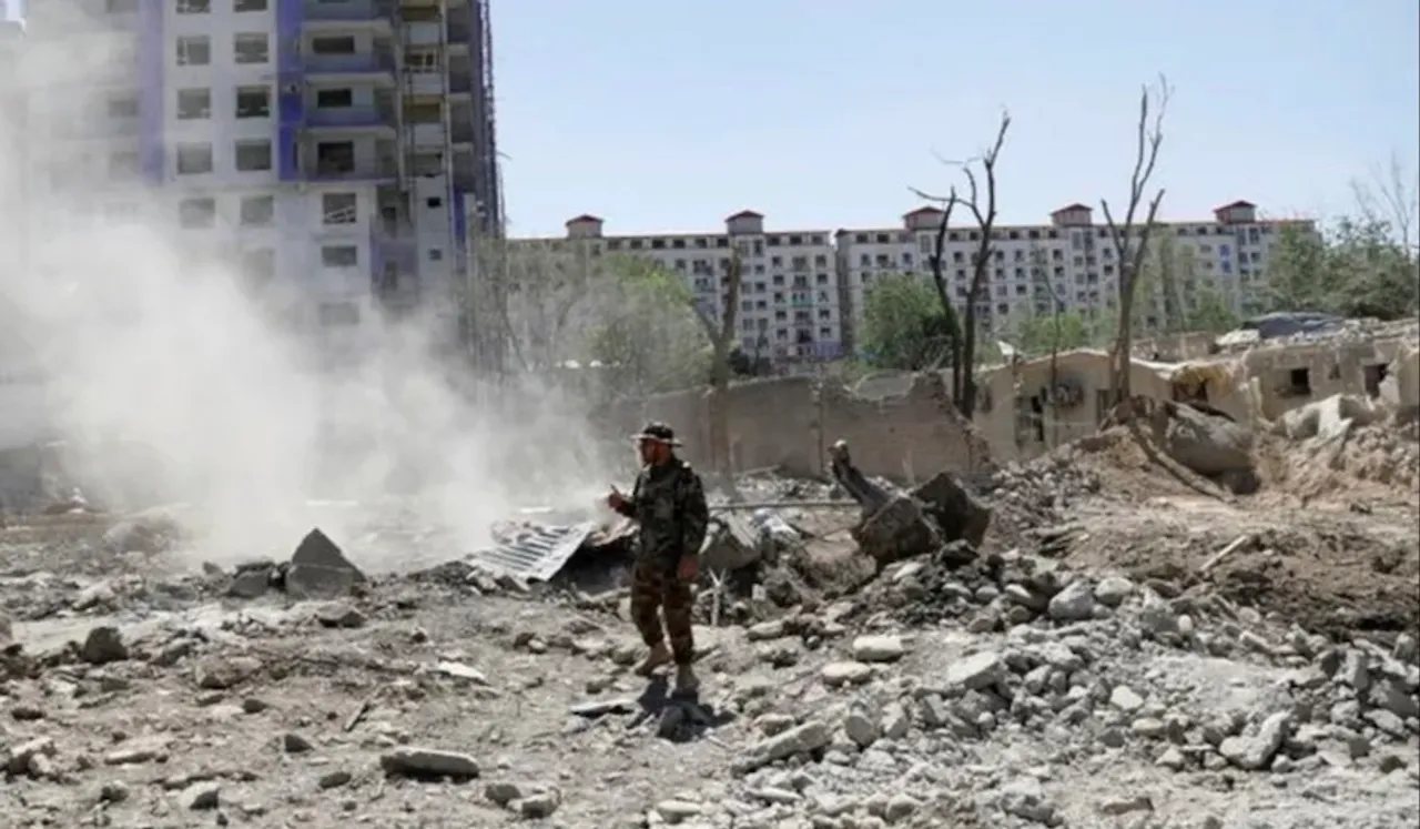 Visuals from blast site at Madrasa in Afghanistan