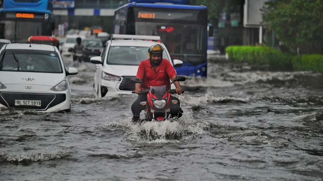Delhi Rains Monsoon waterlogging rainfall