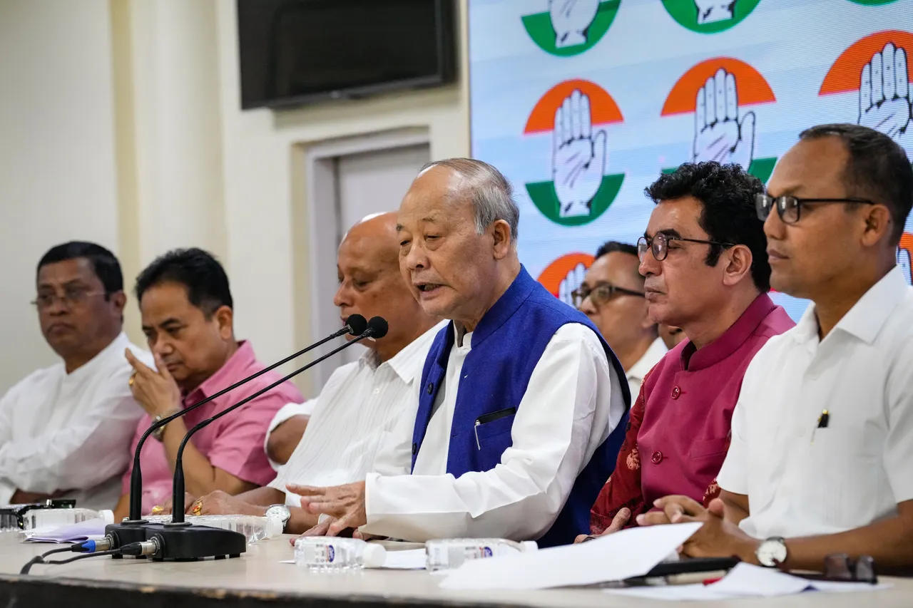 Congress leader from Manipur Okram Ibobi Singh