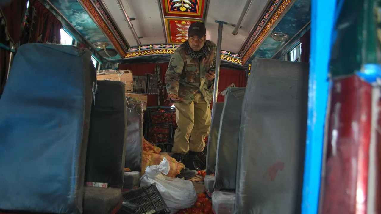 open fire on a school van