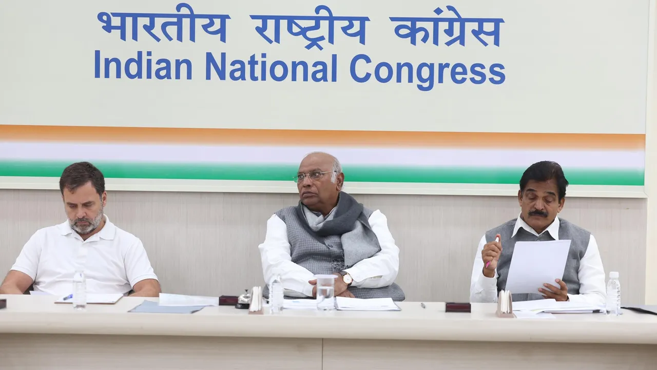 Rahul Gandhi Mallikarjun Kharge K C Venugopal Rajasthan