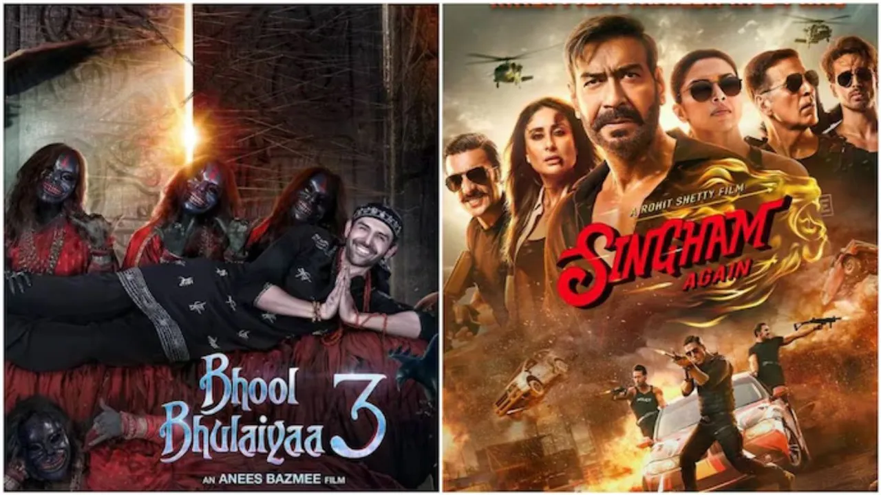 Singham Again vs Bhool Bhulaiyaa 3