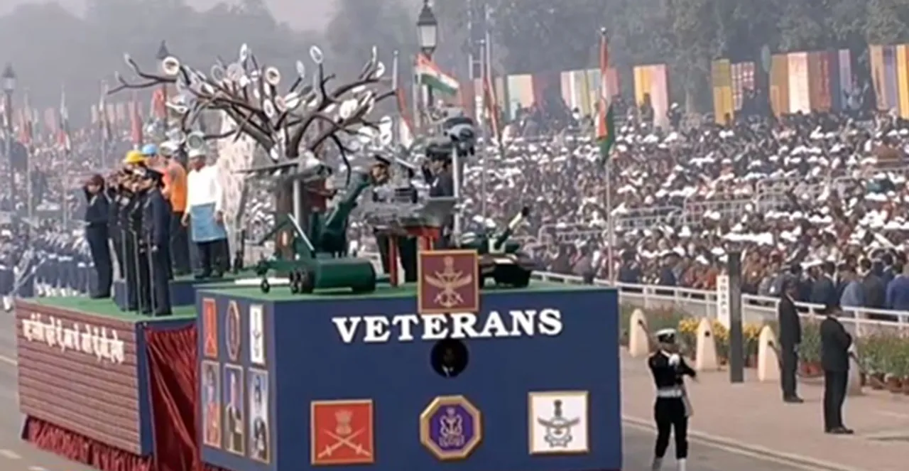 Veterans tableau at Kartavya Path