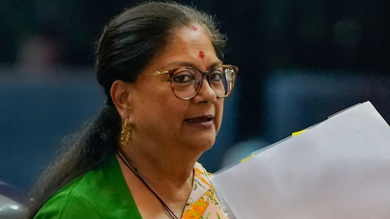 Rajasthan CM Vasundhara Raje