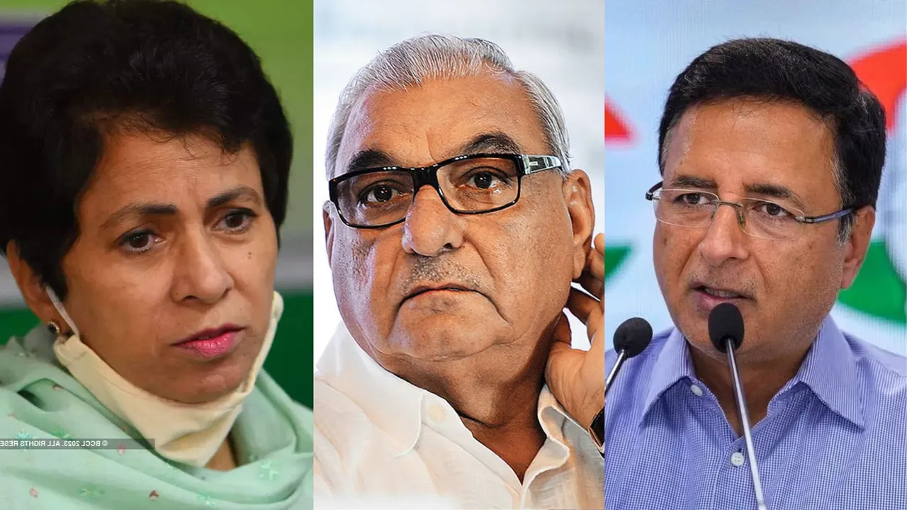 Kumari Selja Bhupinder Singh Hooda Randeep Singh Surjewala Haryana Congress