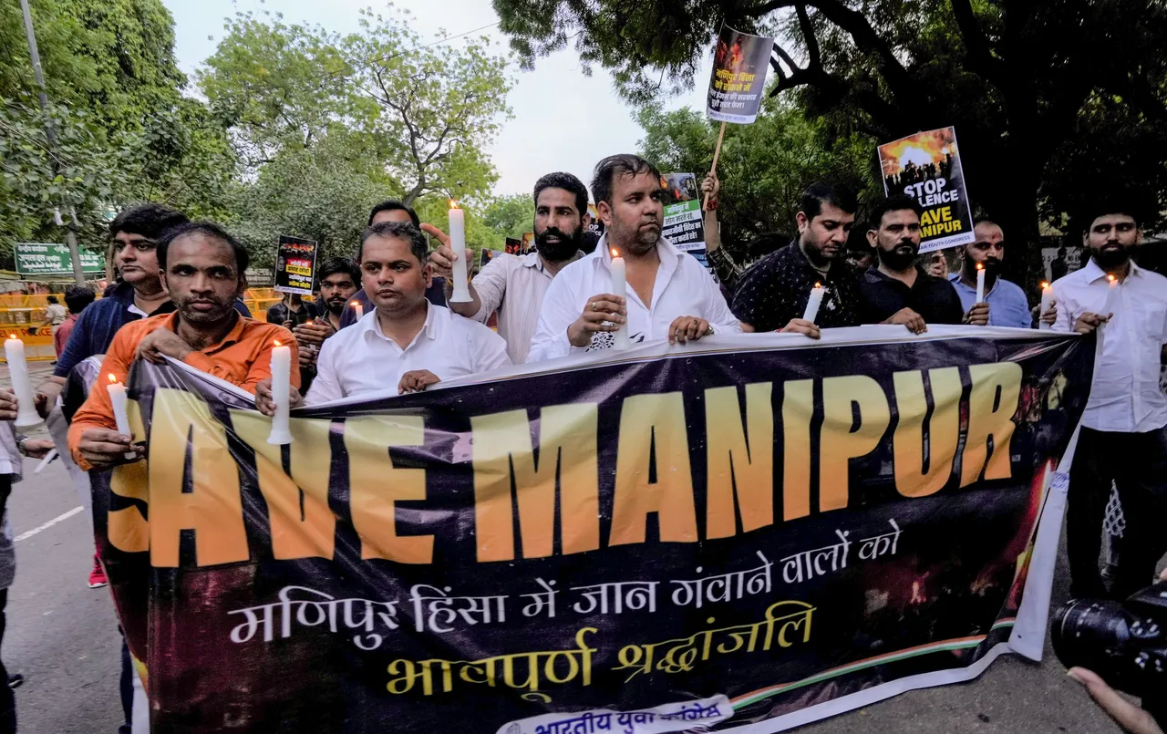 Indian Youth Congress Manipur protest