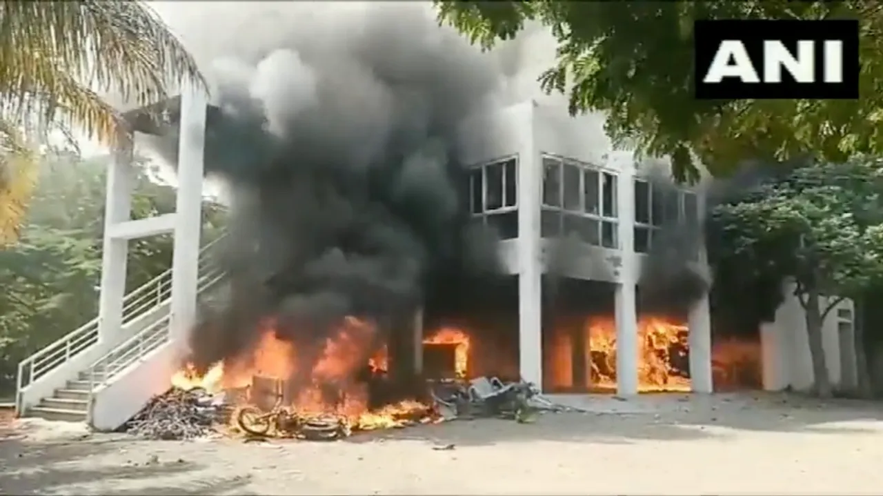 NCP MLA Prakash Solanke house burned down