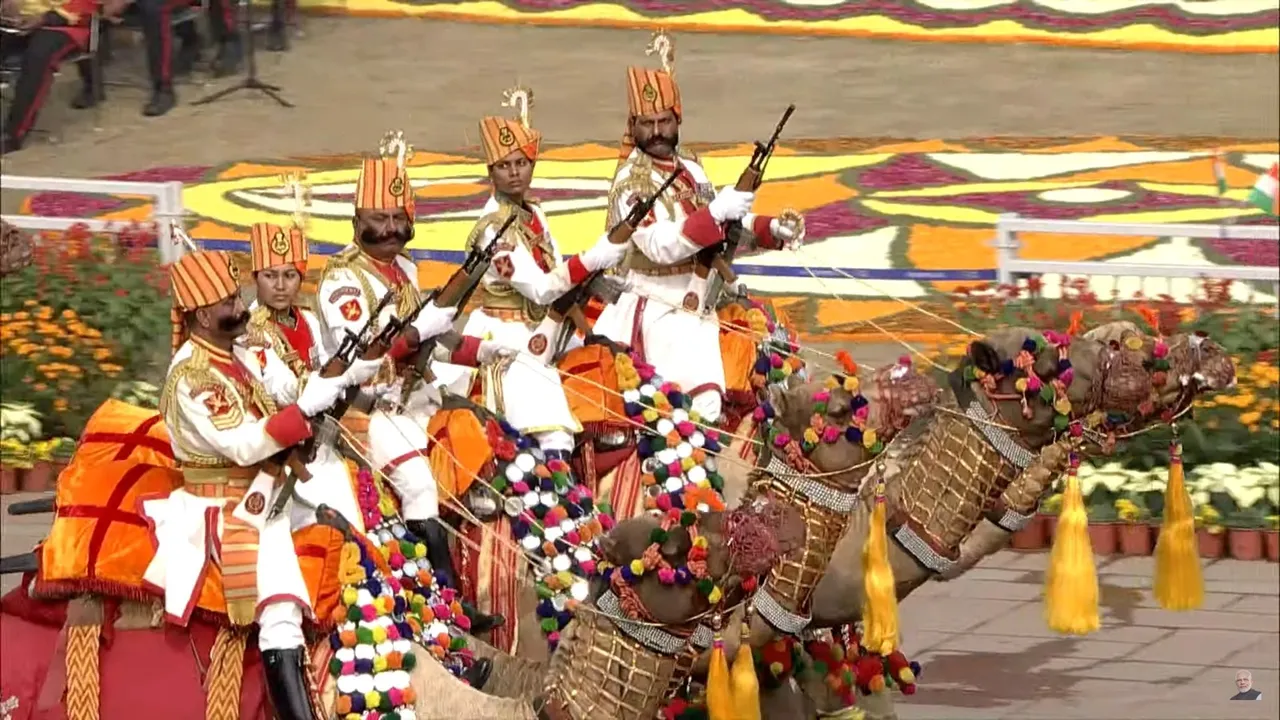 BSF Camel Contingent marches on Kartavya Path