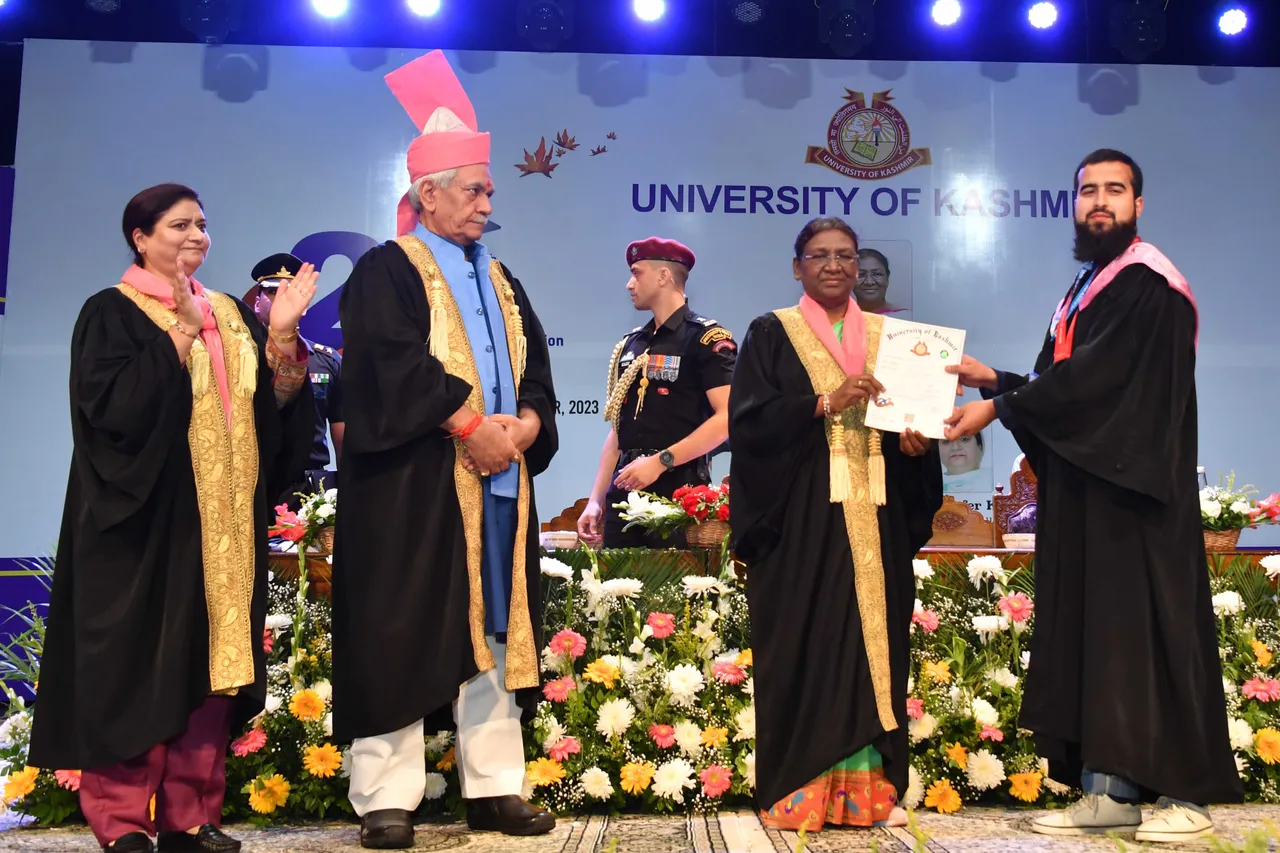 Kashmir University Droupadi Murmu