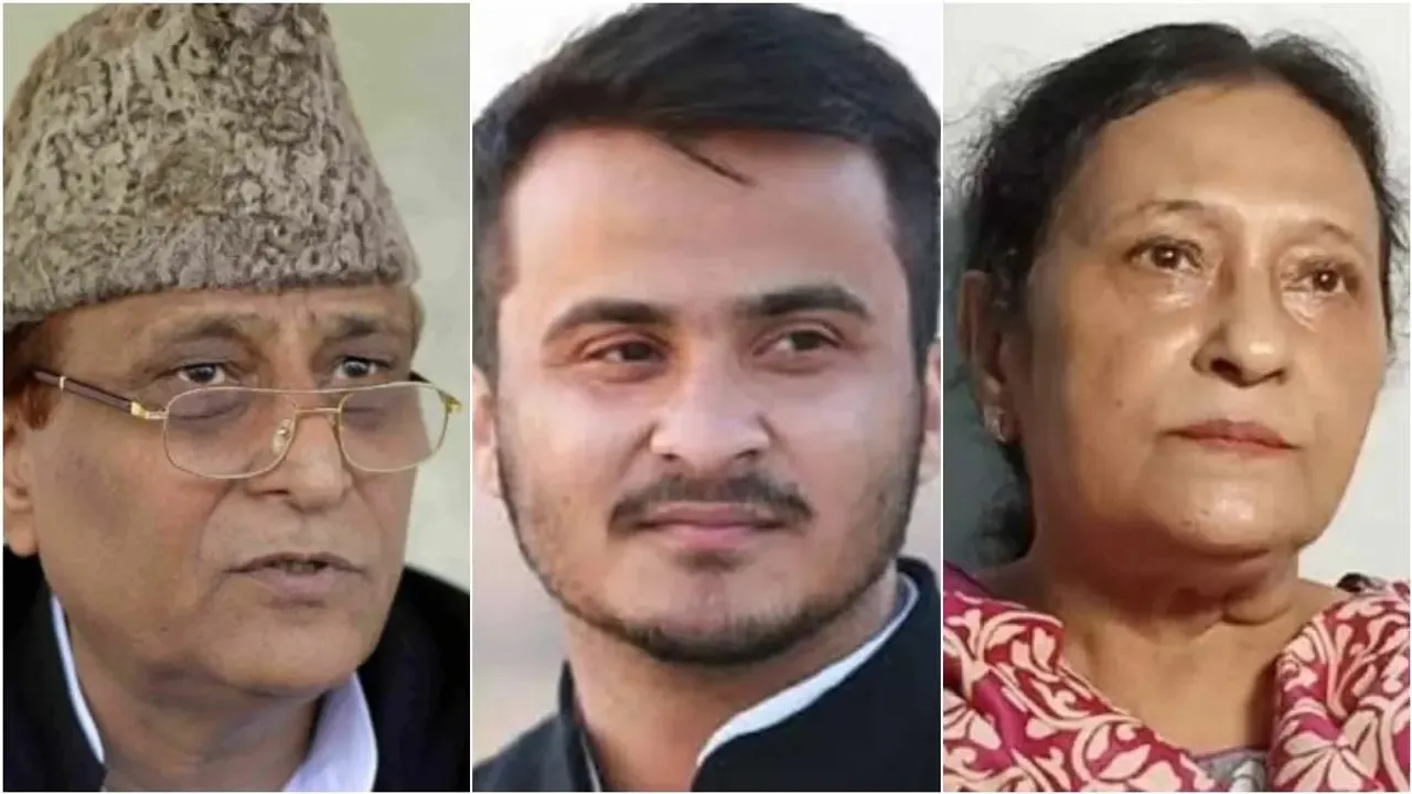 Azam Khan, Abdullah Azam and Tazeen Fatima