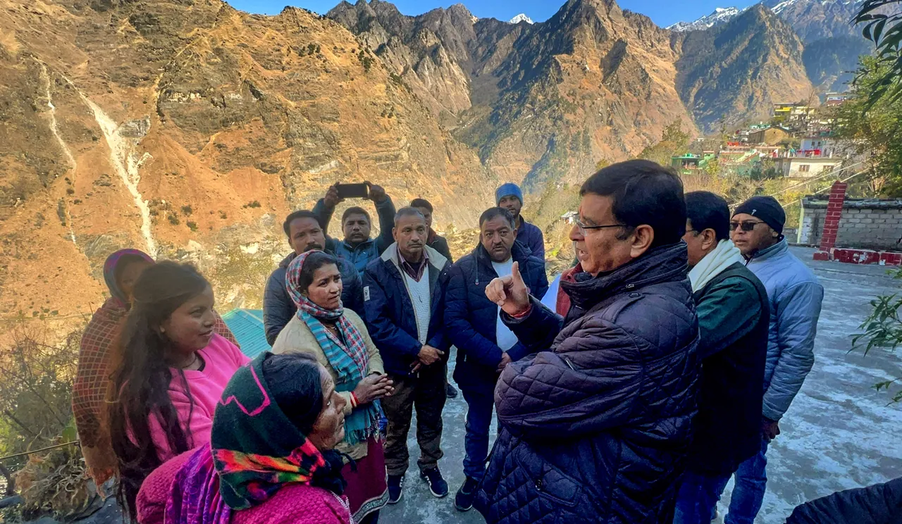 Pritam Singh at Joshimath Congress