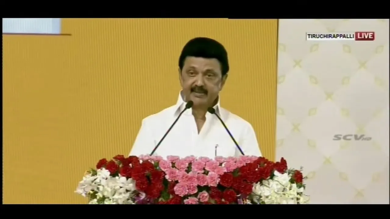 M K Stalin Tiruchirappalli