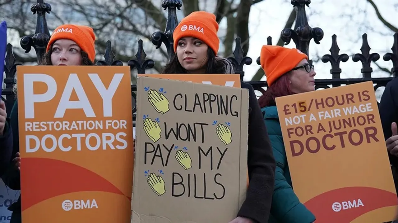 Junior doctors have walked on the first day of a six day walkout