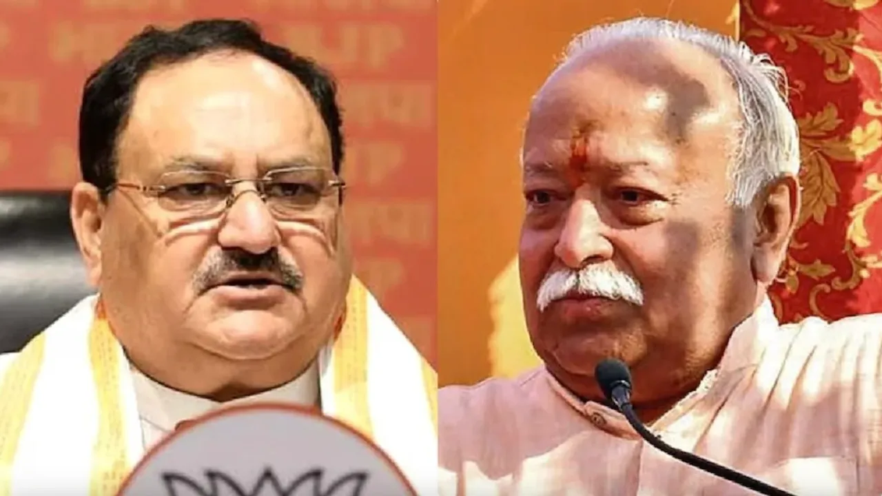 JP Nadda and Mohan Bhagwat