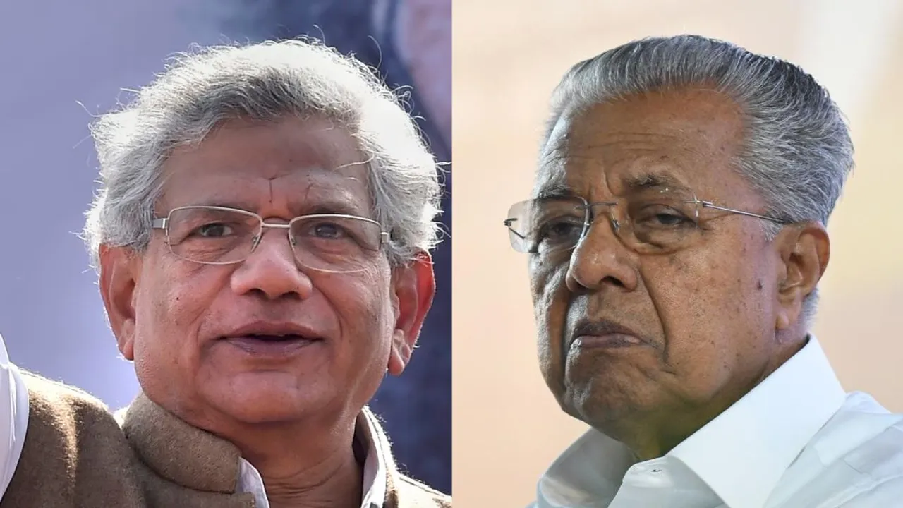 Kerala Chief Minister Pinarayi Vijayan and CPI(M) general secretary Sitaram Yechury