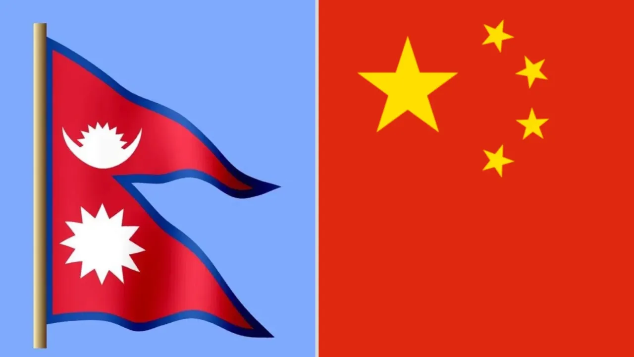 Nepal China Flag