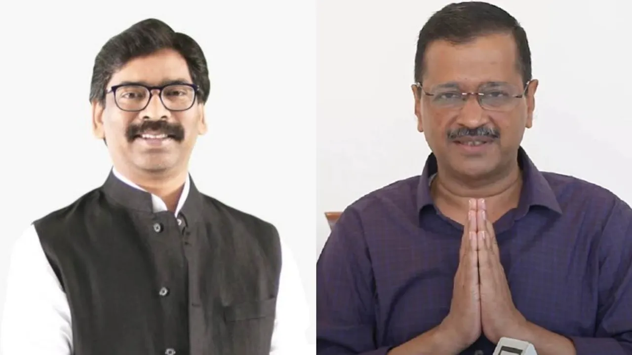 Hemant Soren and Arvind Kejriwal