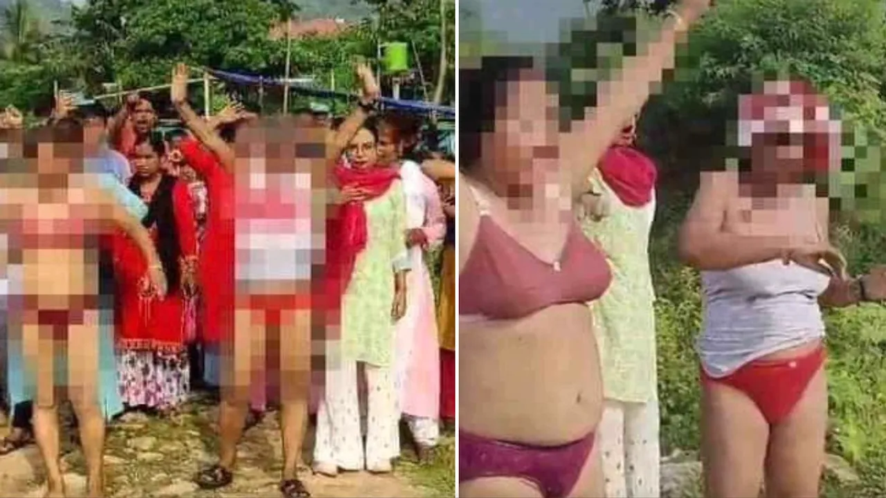 Guwahati women semi-nude protest