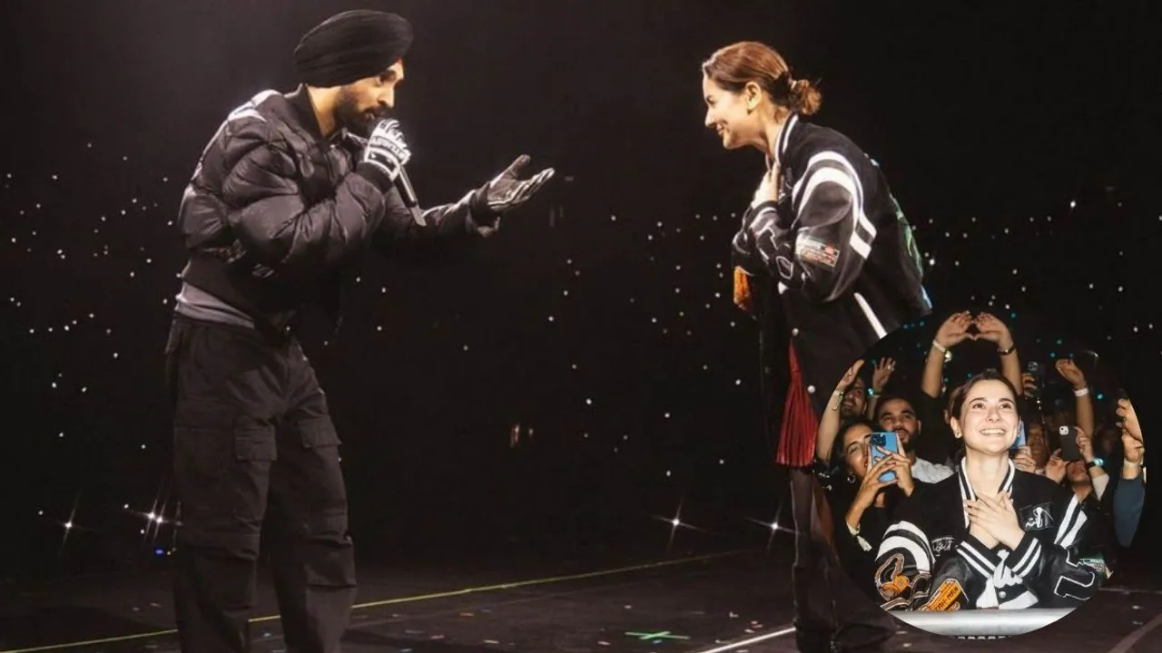 Hania Aamir and Diljit Dosanjh at London's concert